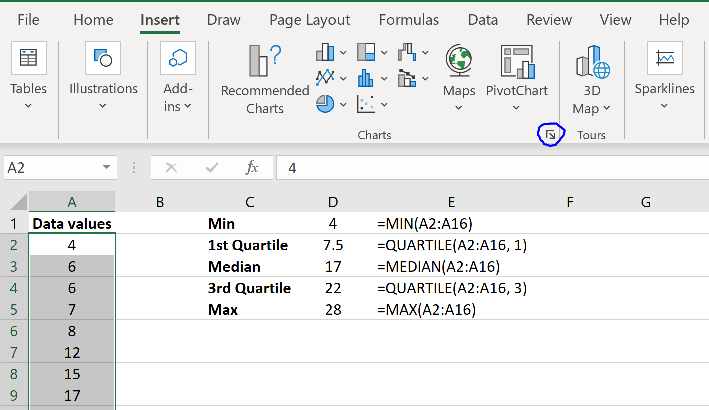 Charts in Excel