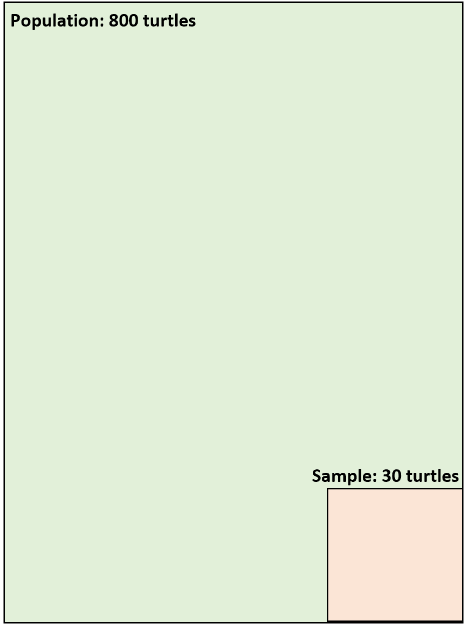 Difference between population and sample