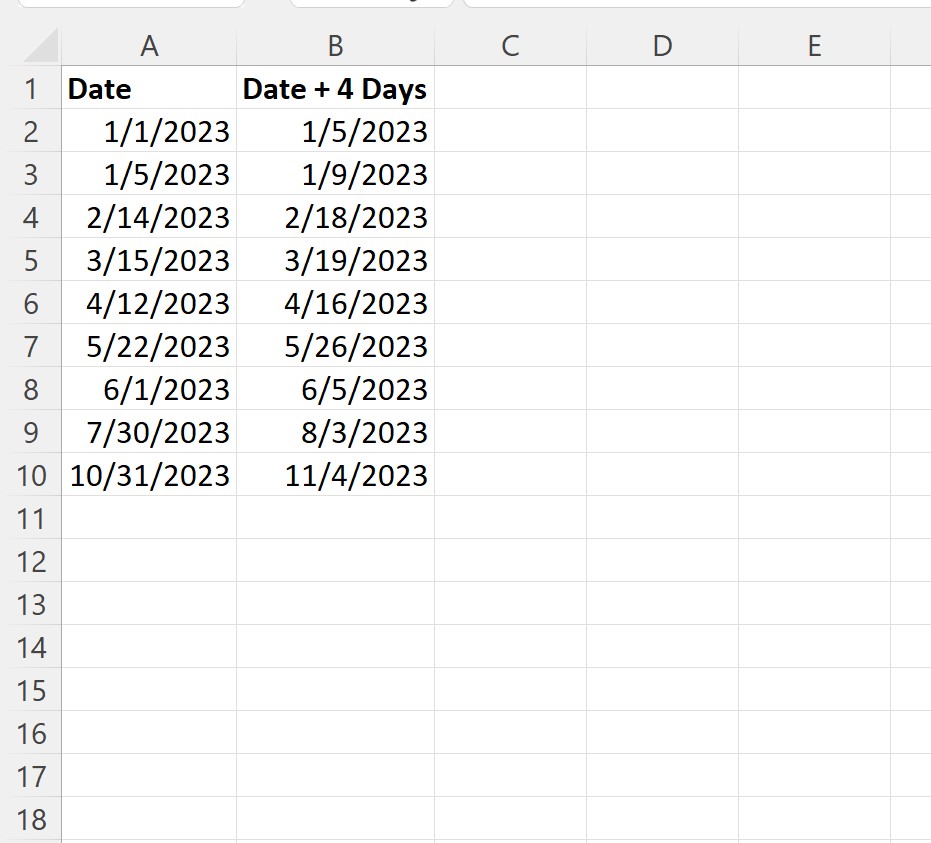 VBA add days to date