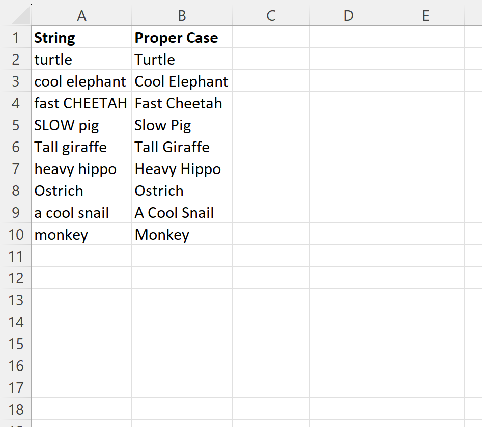 VBA convert strings to proper case