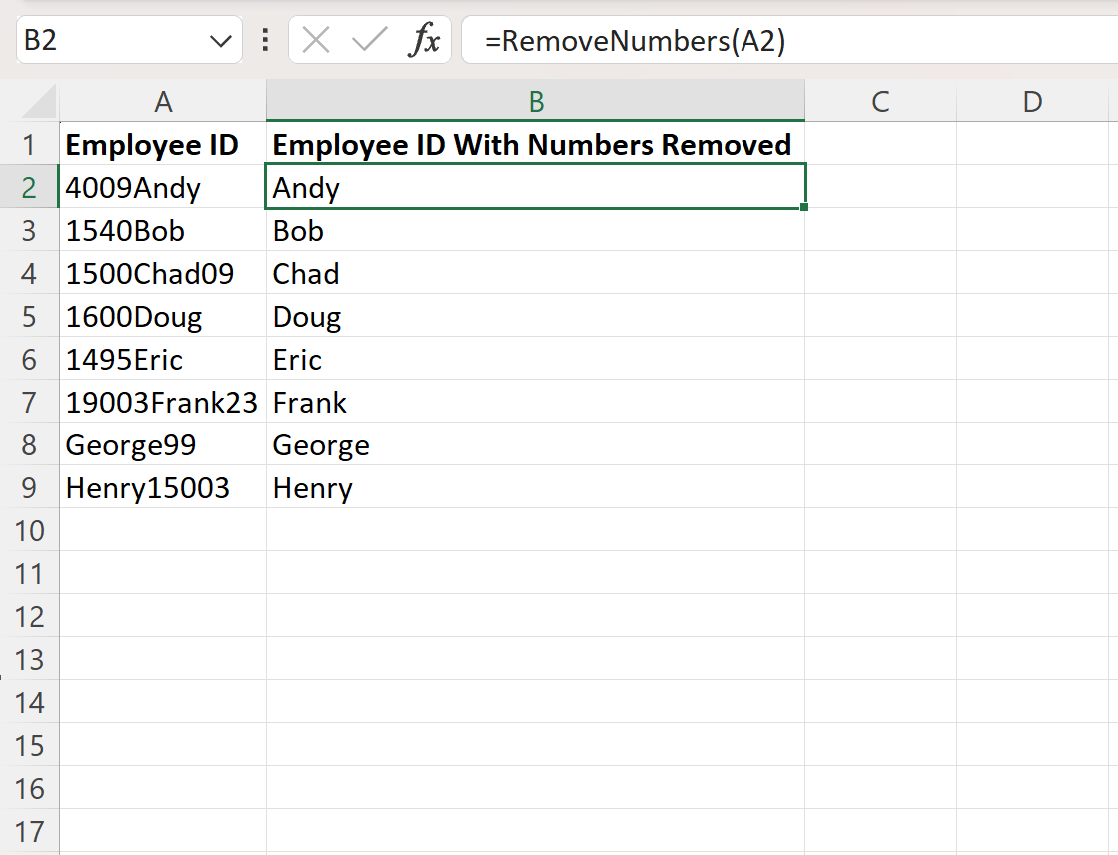 VBA remove numbers from string
