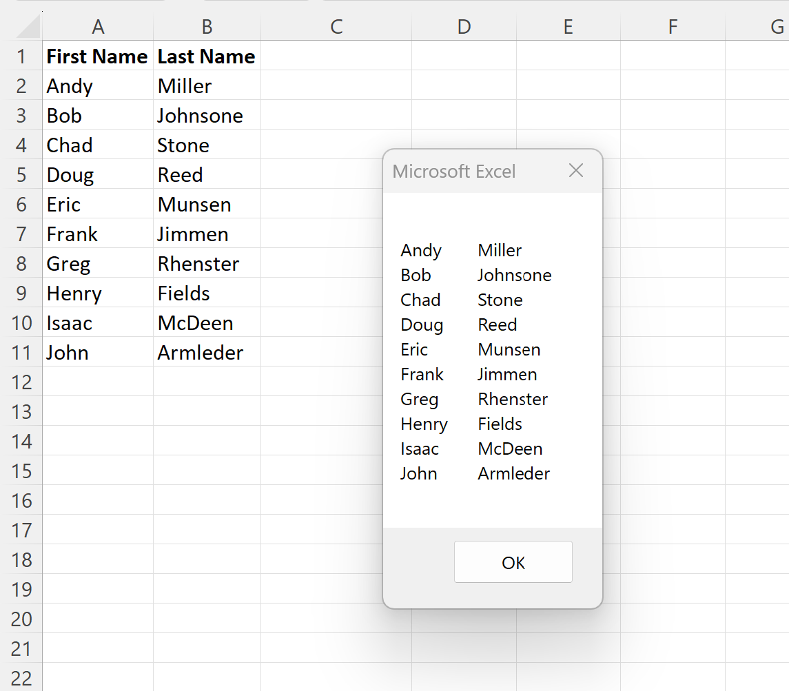 VBA use vbTab character